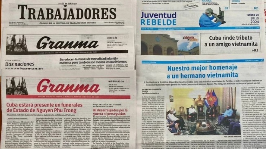 Vietnamese Party chief's contributions in Cuban media spotlight